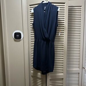 Single Navy Midi Dress